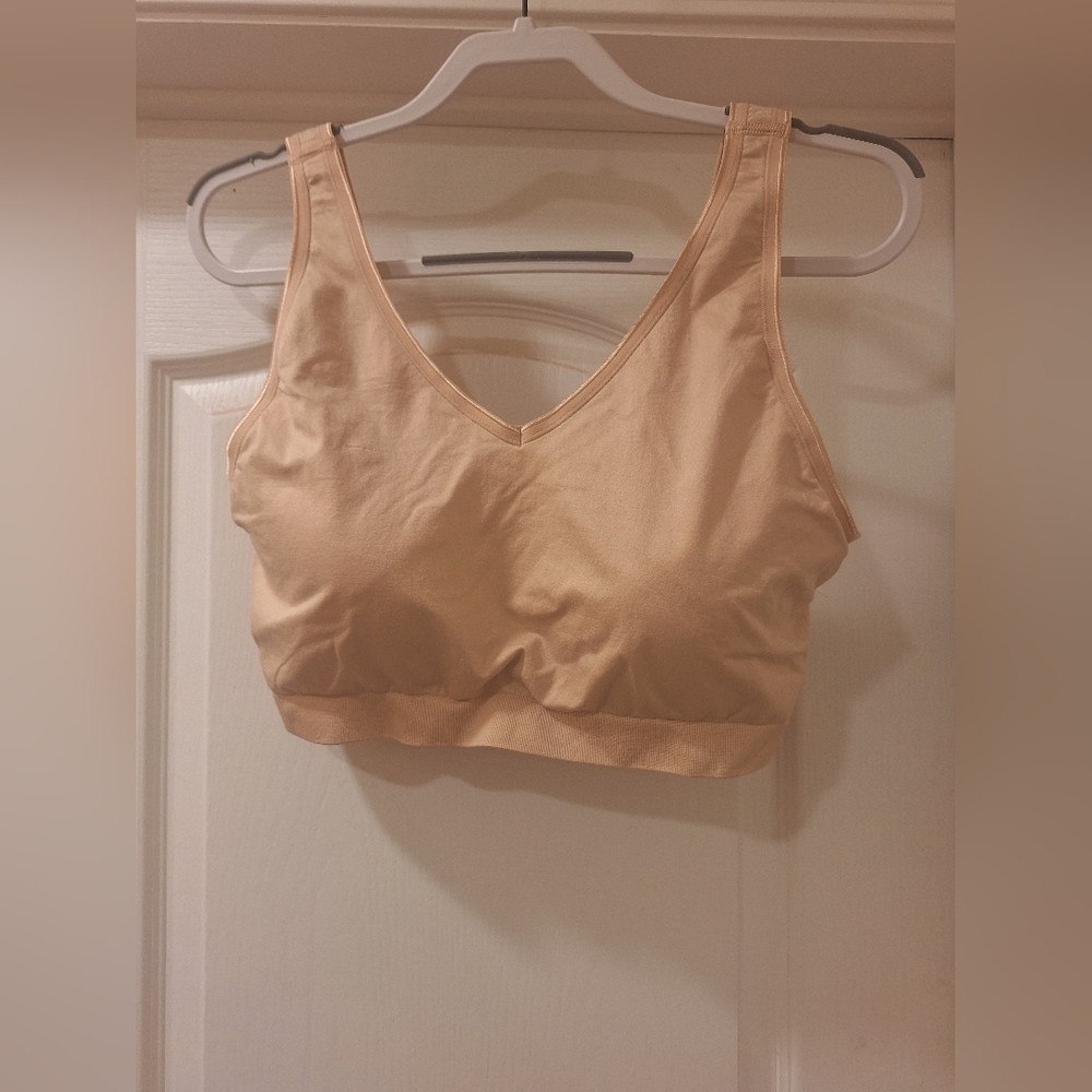 Women's Tan Bra Bralette Padded Any‎ Body 3X Beige